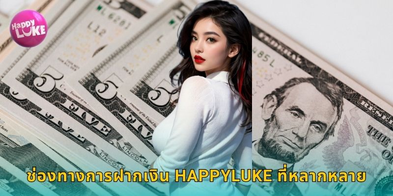 ช่องทางการฝากเงิน HAPPYLUKE ที่หลากหลาย